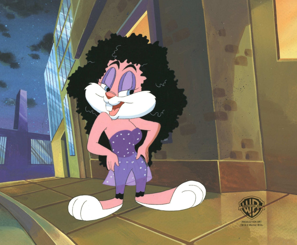 Tiny Toons Original Production Cel on Original Background: Babs Bunny - Choice Fine Art