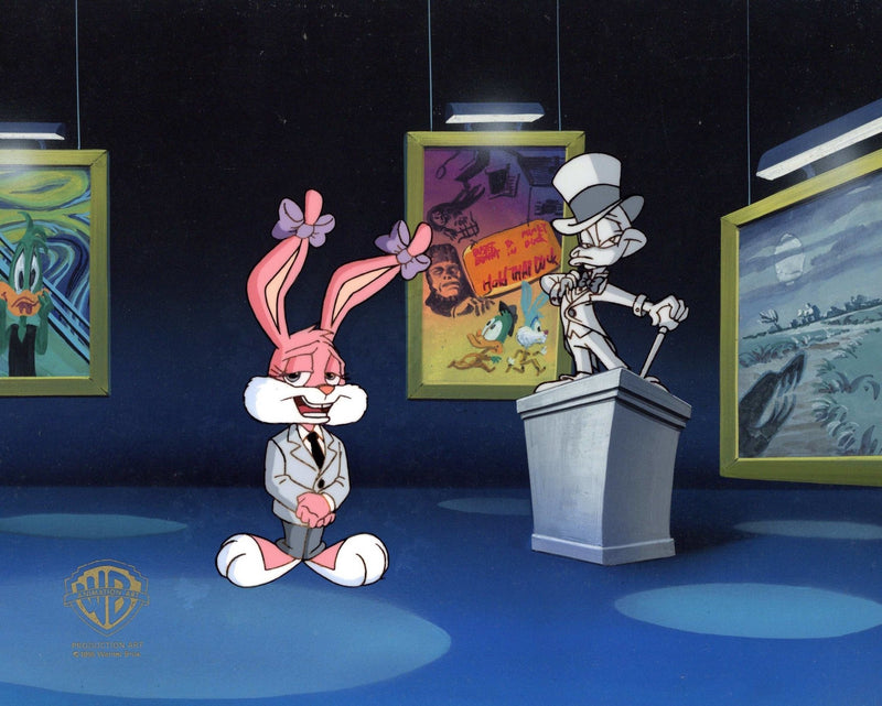 Tiny Toons Original Production Cel on Original Background: Babs Bunny - Choice Fine Art