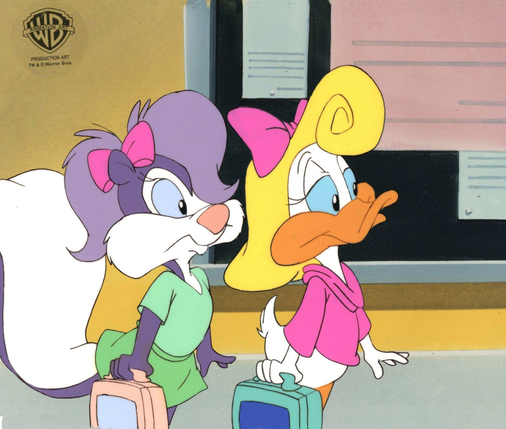 Tiny Toons Original Production Cel: Shirley the Loon and Fifi La Fume - Choice Fine Art