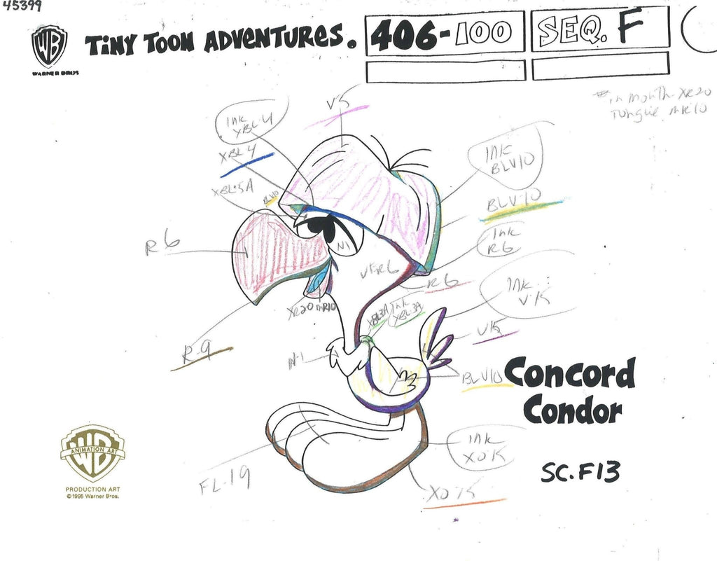 Tiny Toons Original Production Color Call Out: Concord Condor - Choice Fine Art